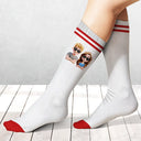 Gift For Couples, Gift For Husband, Gift For Wife, Gift For Boyfriend, Gift For Girlfriend, Love, Christmas - Sole Mates - Personalized Socks