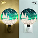 Gift For Yourself,Memorial,Family,Pet Lovers,Dog Lovers,Cat Lovers,Sad,Christmas - Someone You Love Up There - Personalized Plug-in Night Light