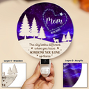 Gift For Yourself,Memorial,Family,Pet Lovers,Dog Lovers,Cat Lovers,Sad,Christmas - Someone You Love Up There - Personalized Plug-in Night Light
