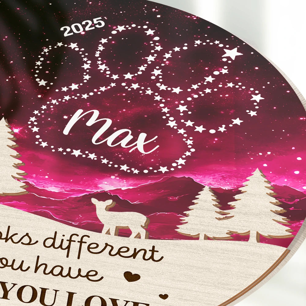 Gift For Yourself,Memorial,Family,Pet Lovers,Dog Lovers,Cat Lovers,Sad,Christmas - Someone You Love Up There - Personalized Plug-in Night Light