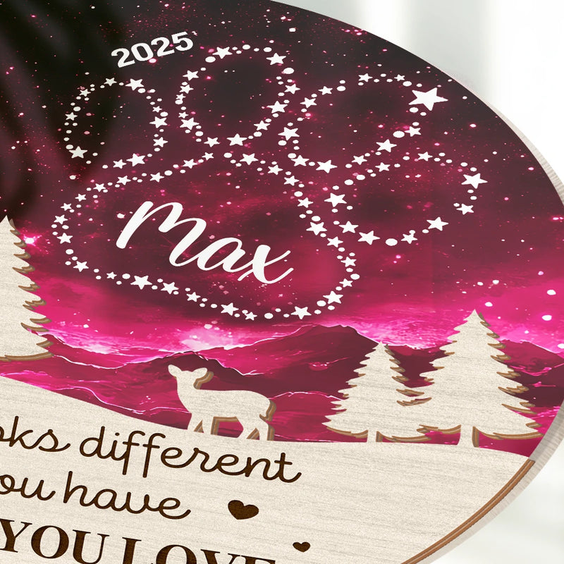 Gift For Yourself,Memorial,Family,Pet Lovers,Dog Lovers,Cat Lovers,Sad,Christmas - Someone You Love Up There - Personalized Plug-in Night Light