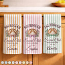 New House,Baking,Gift For Yourself,Gift For Women,Custom Text,Happy - Sourdough Social Club Wake And Bake - Personalized Kitchen Towel
