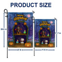 Halloween,Pet Lovers,Funny - Spooky Cute Pets In Coffin Shelves - Personalized Flag