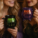 Adorable,Gift For Grandma,Halloween,Custom Text - Spooky Grandma Grandkids' Names - Personalized Cauldron Mug