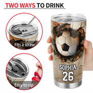 Gift For Yourself, Baseball, Happy, Gift For Kids - Sport Gifts - Personalized Tumbler