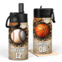 Gift For Kids, Gift For Grandkids, Happy - Sport Gifts For Kid - Personalized Kids Water Bottle