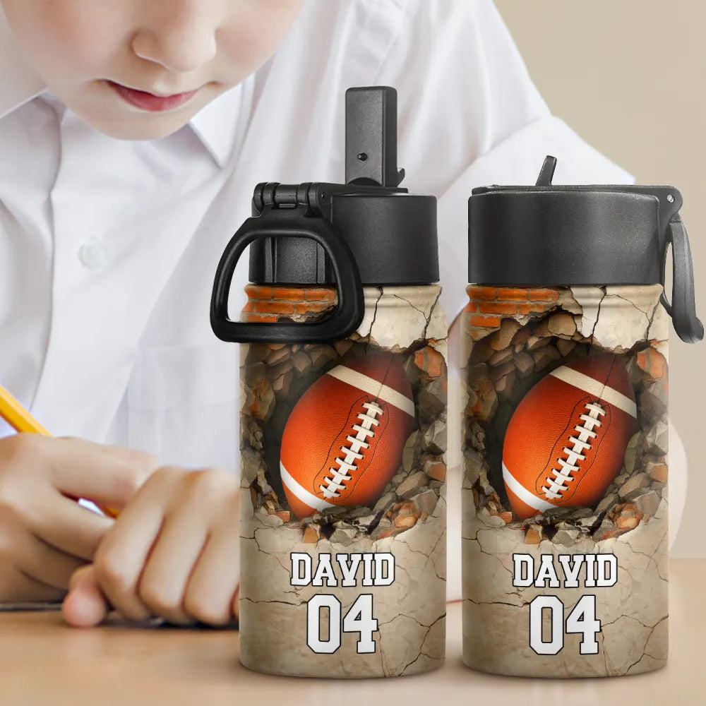 Gift For Kids, Gift For Grandkids, Happy - Sport Gifts For Kid - Personalized Kids Water Bottle