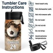 Gift For Kids, Gift For Grandkids, Happy - Sport Gifts For Kid - Personalized Kids Water Bottle