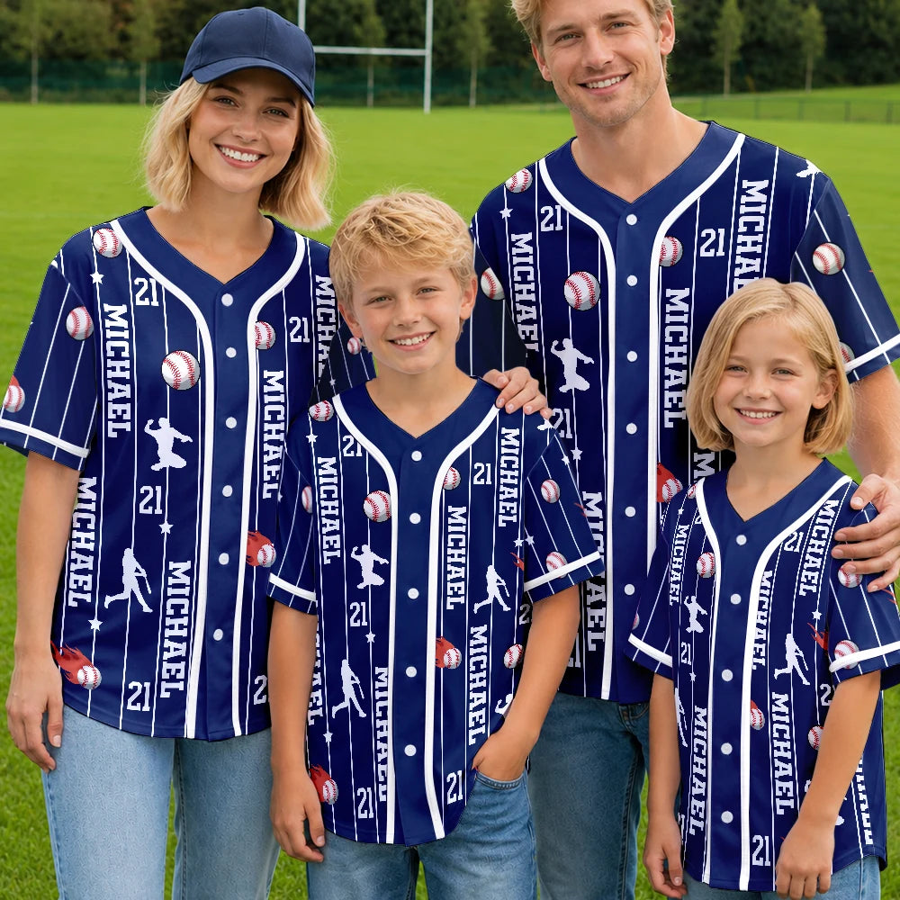 Top Market,Baseball,Playful,Gift For Yourself,Icon - Sports Lovers Number And Name - Personalized Baseball Jersey Shirt