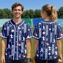 Top Market,Baseball,Playful,Gift For Yourself,Icon - Sports Lovers Number And Name - Personalized Baseball Jersey Shirt