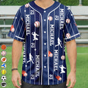 Top Market,Baseball,Playful,Gift For Yourself,Icon - Sports Lovers Number And Name - Personalized Baseball Jersey Shirt
