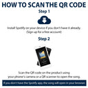 Code QR de chanson photo personnalisée - Base en bois avec éclairage LED 3D personnalisé 