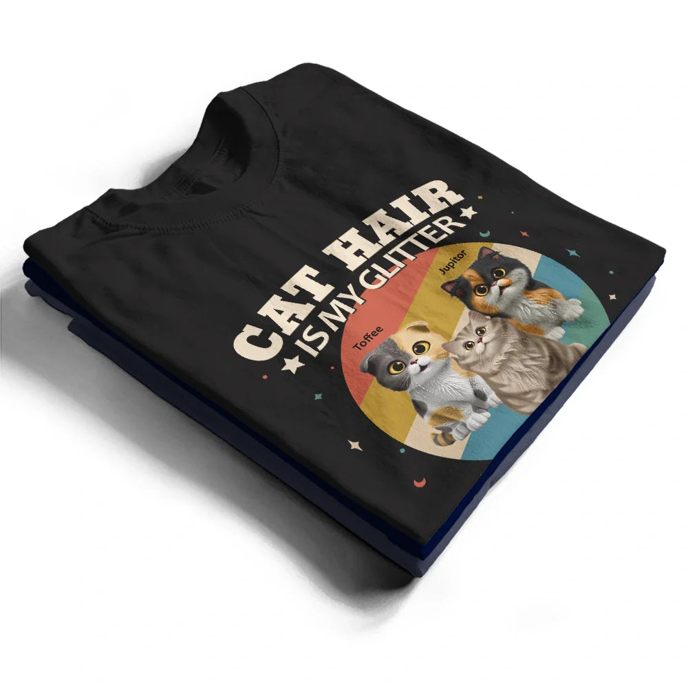 Cat Lovers, Cat Mom, Cat Dad, Pet Lovers, Pet Mom, Pet Dad, Funny, Happy - Spread Love Like Cat Hair - Personalized T Shirt