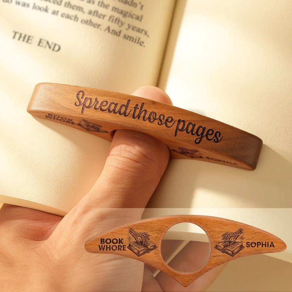 Reading,Gift For Yourself,Funny - Spread Those Pages - Personalized Book Page Holder