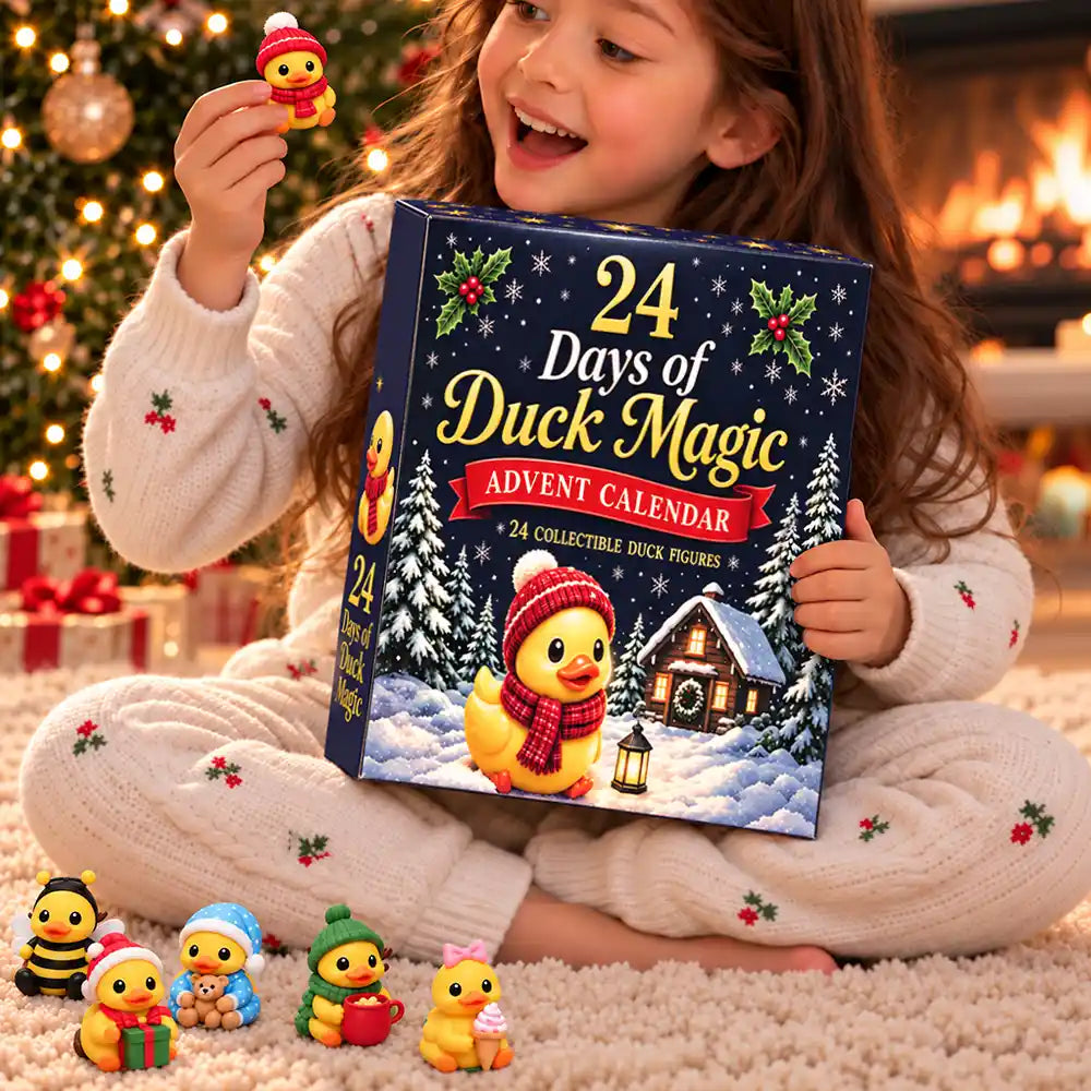 Adorable,Christmas,Duck,Farm,Gift For Kids,No Custom,Pet Lovers - Squishy Duck Magic Gift For Kids - Festive Christmas Countdown Advent Calendar