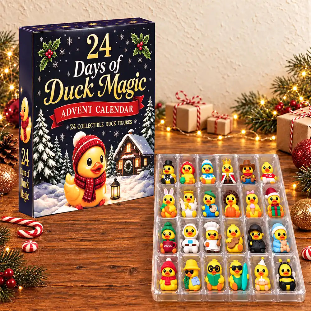 Adorable,Christmas,Duck,Farm,Gift For Kids,No Custom,Pet Lovers - Squishy Duck Magic Gift For Kids - Festive Christmas Countdown Advent Calendar