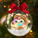 Playful,Christmas,Gift For Kids,Icon - Squishy Dumpling Keepsake Gift For Squishy Hunter - Personalized 3D Acrylic Ball Ornament