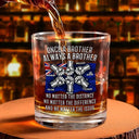 Gift For Brothers,Happy - Star & Stripes Once A Brother Always A Brother - Personalized Whiskey Glass