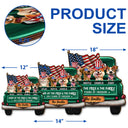 Pet Lovers,Pet Mom,Pet Dad,Dog Lovers,Dog Mom,Dog Dad - Star & Stripes Red White Woof 250 Years Of Freedom - Personalized Custom Shaped Wood Sign