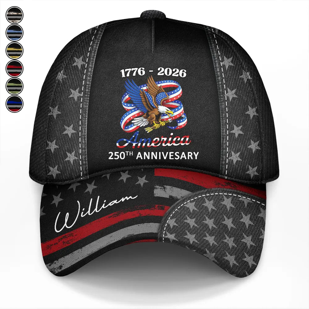 Independence Day,America 250th,Gift For Men,Gift For Father,Gift For Yourself,Happy - Stars And Stripes America 250th Anniversary - Personalized Classic Cap
