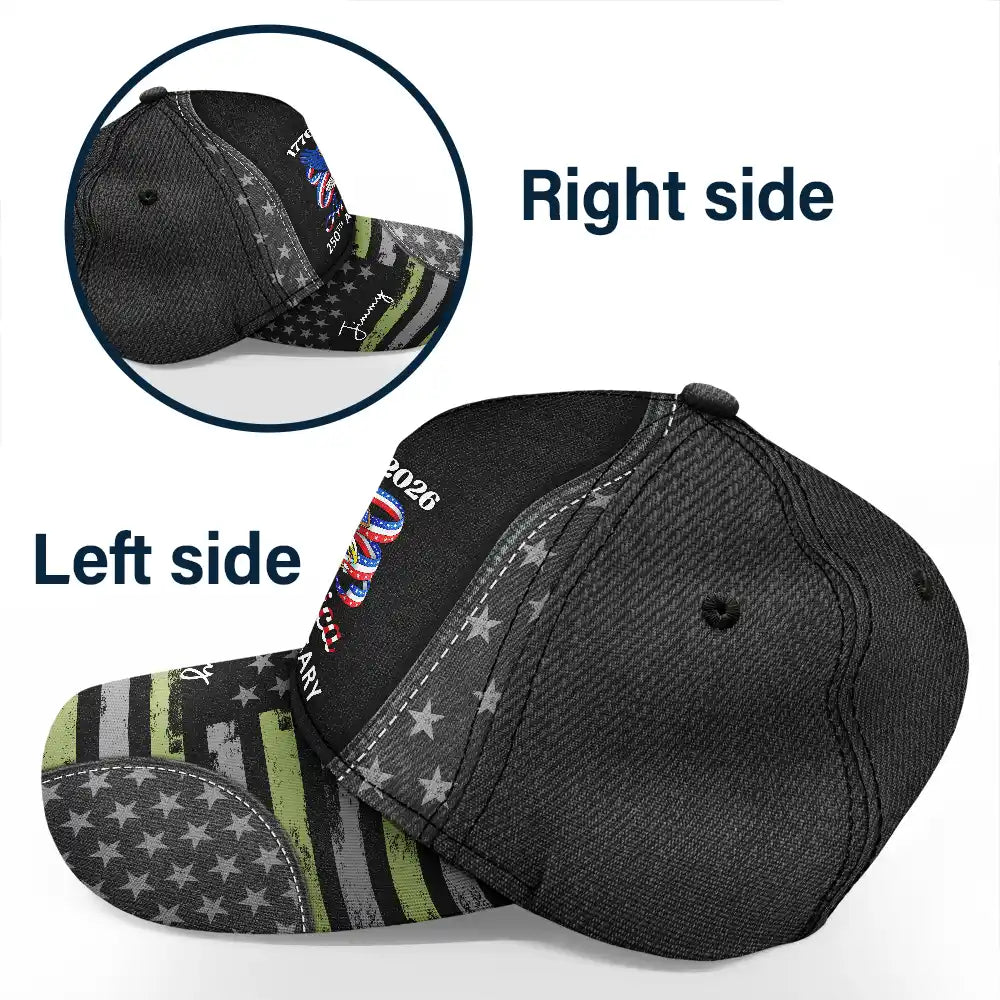 Independence Day,America 250th,Gift For Men,Gift For Father,Gift For Yourself,Happy - Stars And Stripes America 250th Anniversary - Personalized Classic Cap