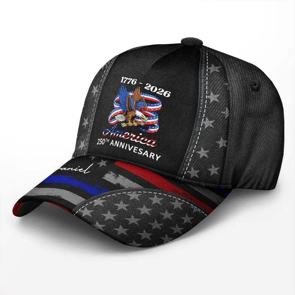 Independence Day,America 250th,Gift For Men,Gift For Father,Gift For Yourself,Happy - Stars And Stripes America 250th Anniversary - Personalized Classic Cap