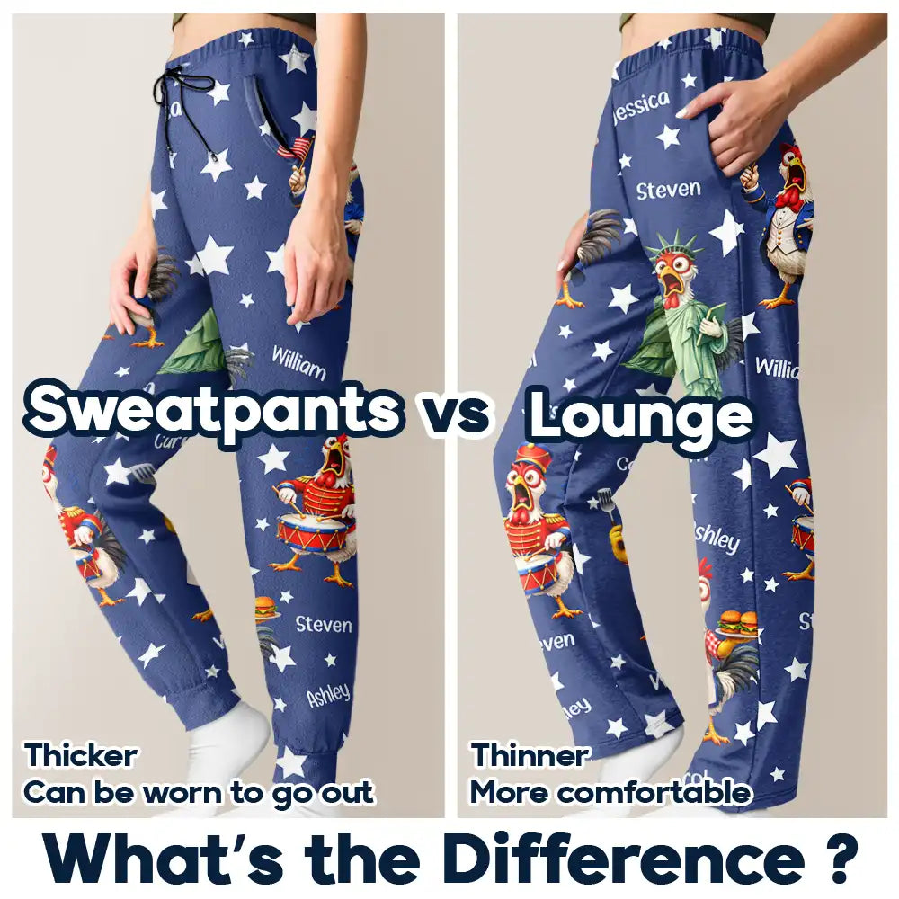 Gift For Yourself,Family,Happy,Independence Day - Stars And Stripes America Silly Goose - Personalized Pajama Pants