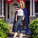America 250th,Independence Day,Gift For Yourself,Proud,Vector - Stars And Stripes American Pride 250th - Personalized Costume Cape