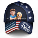 Independence Day,Gift For Father,Gift For Husband,Happy - Stars And Stripes Best Dad Ever - Personalized Classic Cap