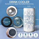 Gift For Father, Gift For Grandpa, Happy - Stars And Stripes Best Dad Ever Fist Bump - Personalized 4 In 1 Can Cooler Tumbler