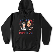 Gift For Yourself,Gift For Girlfriend,Gift For Women,Happy,Gift For Wife,Gift For Sisters,Independence Day,Gift For Bestie,Gift For Couples,Gift For Husband - Stars And Stripes Chill The Fourth Out - Personalized T Shirt