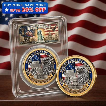 Stars And Stripes Eagle America 250th Anniversary - Commemorative Keepsake Coin