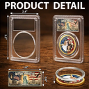 America 250th,Custom Photo,Independence Day,Gift For Yourself,Proud,Remove BG Photo - Custom Photo Stars And Stripes USA 250th Anniversary Family - Personalized Commemorative Keepsake Coin