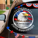 Independence Day,America 250th,Family,Gift For Yourself,Gift For Father,Happy - Stars And Stripes Eagle US Flag - Personalized Decor Decal

