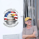 Independence Day,America 250th,Family,Gift For Yourself,Gift For Father,Happy - Stars And Stripes Eagle US Flag - Personalized Decor Decal
