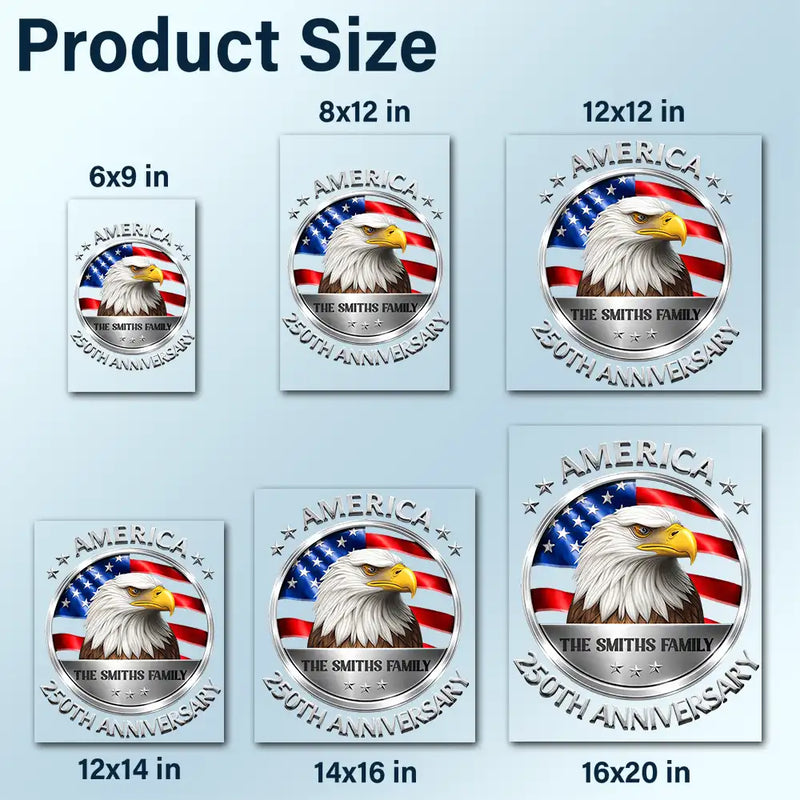 Independence Day,America 250th,Family,Gift For Yourself,Gift For Father,Happy - Stars And Stripes Eagle US Flag - Personalized Decor Decal
