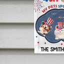 Independence Day,America 250th,Dog Lovers,Dog Mom,Dog Dad,Family,Happy,Cat Lovers,Cat Mom,Cat Dad,Pet Lovers,Pet Mom,Pet Dad - Stars And Stripes Faux Embroidery Effect Chill The Fourth Out - Personalized Flag