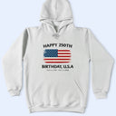 Independence Day,America 250th,Gift For Yourself,Gift For Men,Gift For Women,Happy,No Custom - Stars And Stripes Happy 250th Birthday - T Shirt