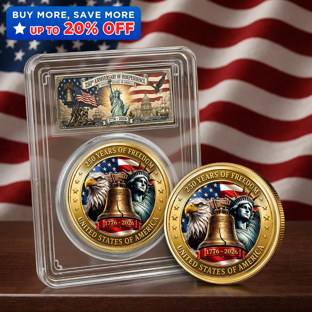 Stars And Stripes Liberty Bell 250 Years Of America - Commemorative Keepsake Coin