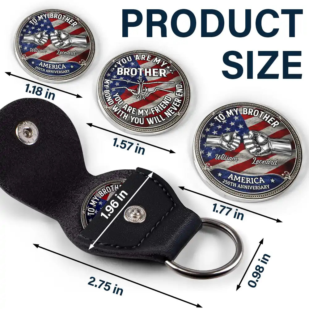 Gift For Father,Gift For Men,Gift For Husband,Funny,America 250th,Independence Day - Stars And Stripes Thanks For Being My Dad - Personalized Leather Pocket Hug