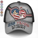 Vector,Independence Day,America 250th,Dog Lovers,Dog Mom,Dog Dad,Dog Couple,Happy - Stars And Stripes Red White Woof - Personalized Classic Cap
