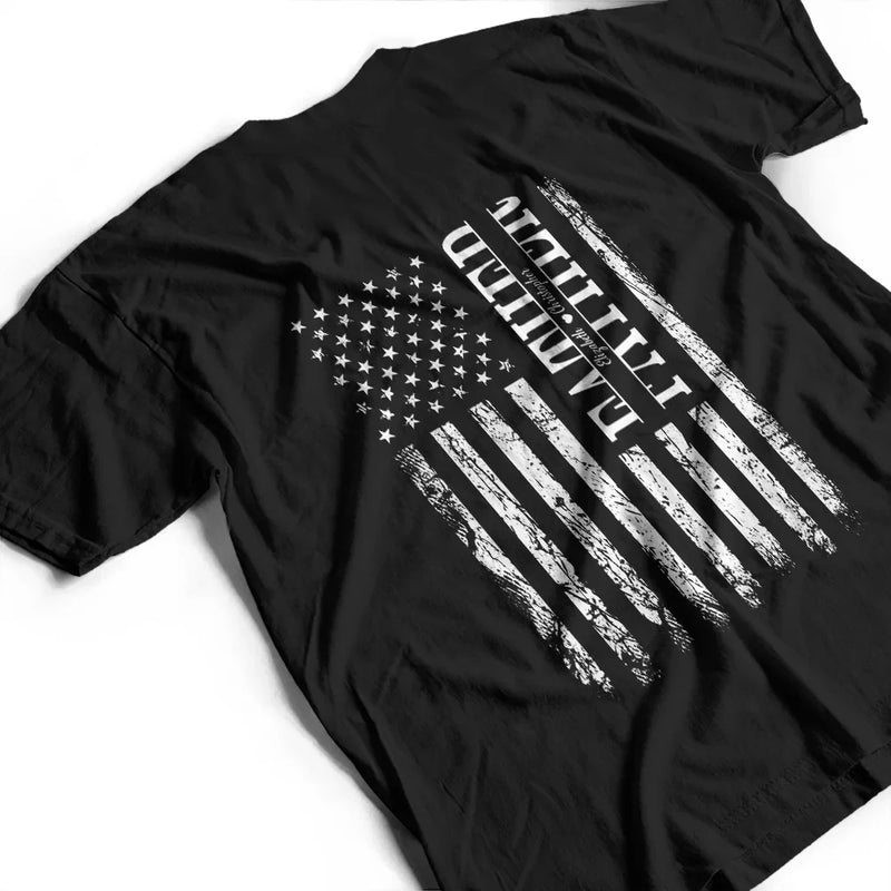 Gift For Father,Dad,Children - Stars & Stripes Dad Grandpa We Love You - Personalized T Shirt