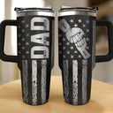 Gift For Father,Dad,Children - Stars & Stripes Dad The Man The Myth The Legend - Personalized Engraved 40oz Tumbler