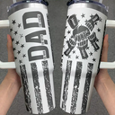 Gift For Father,Dad,Children - Stars & Stripes Dad The Man The Myth The Legend - Personalized Engraved 40oz Tumbler