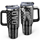 Gift For Father,Dad,Children - Stars & Stripes Dad The Man The Myth The Legend - Personalized Engraved 40oz Tumbler