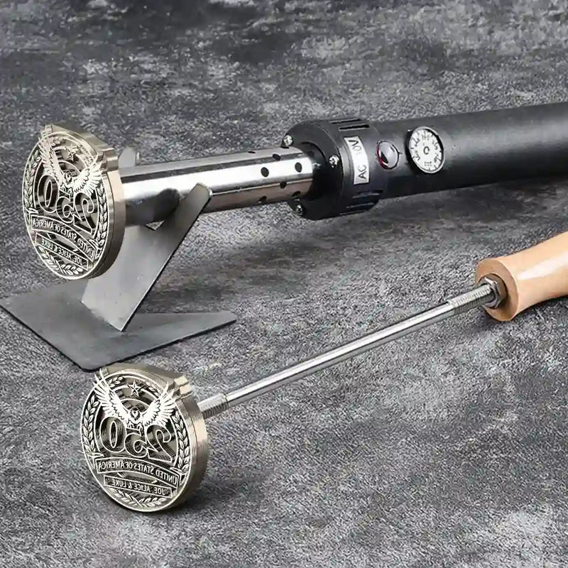 Family, Happy, Independence Day, America 250th - Stars & Stripes Eagle USA 250 - Personalized Grilling Branding Stamp