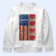 Gift For Grandma, Grandma - Grandkids, Independence Day, Happy - Stars & Stripes Grandma Mimi - Personalized T Shirt