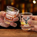 Gift For Father,Funny - Stars & Stripes Legend Husband Daddy Since - Personalized Shot Glass