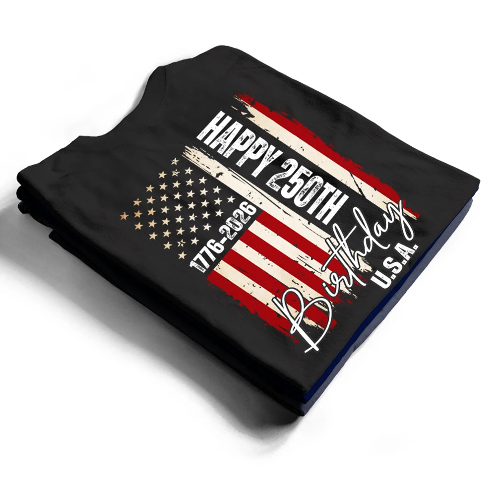 Independence Day,Gift For Yourself,Proud,Custom Text - Stars & Stripes USA Birthday Party - Personalized T Shirt