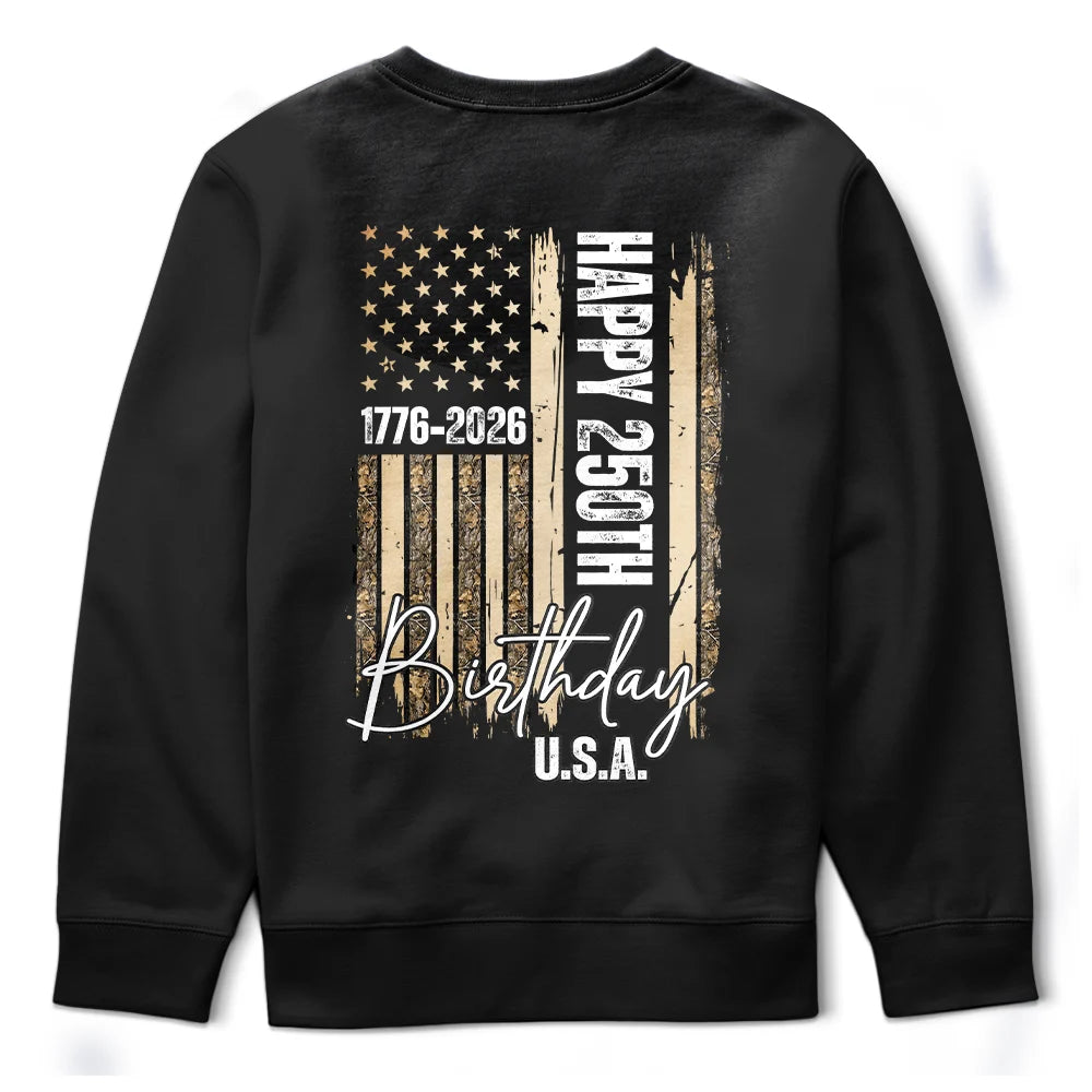 Independence Day,Gift For Yourself,Proud,Custom Text - Stars & Stripes USA Birthday Party - Personalized T Shirt